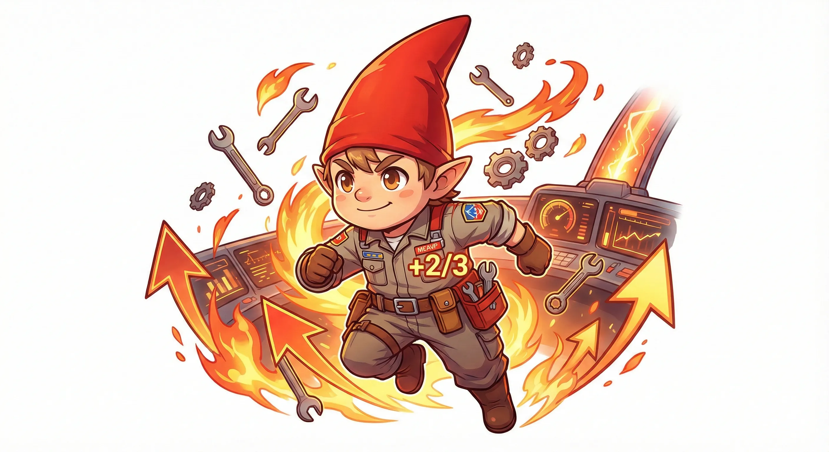 Red-Hat Gnome character art