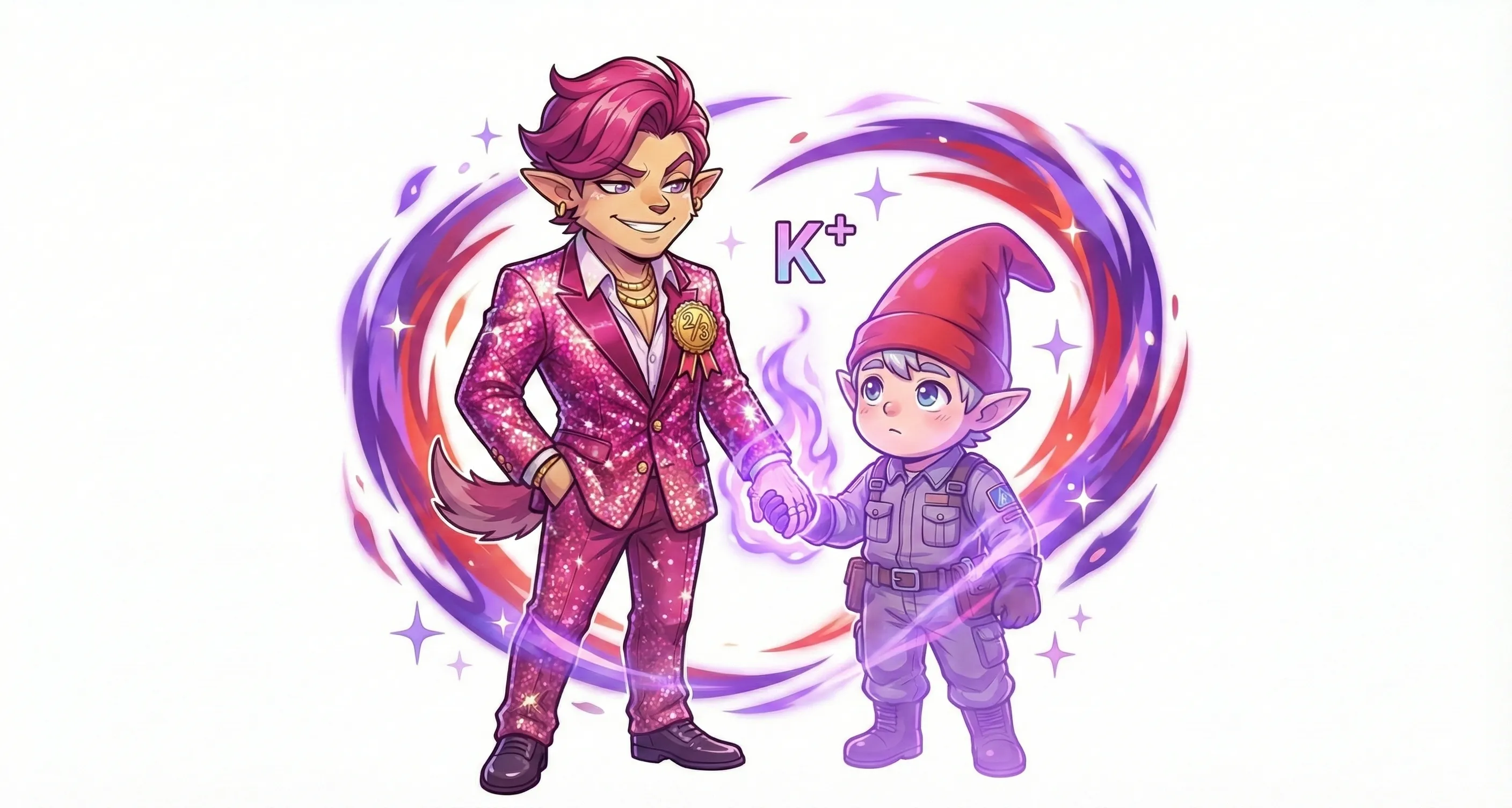 Kaon (K meson) character art