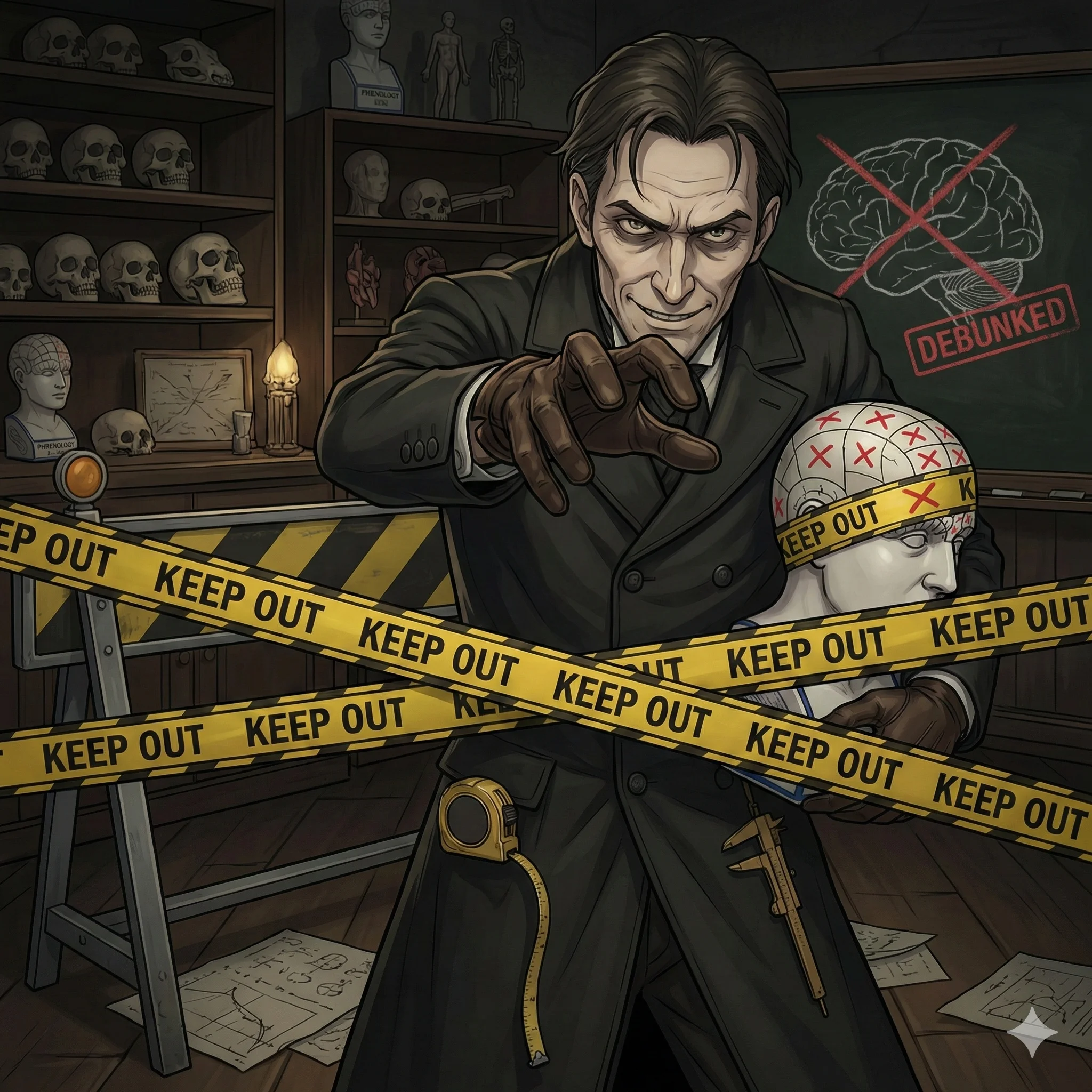Phrenology "The Skull Reader"